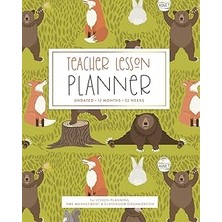 Nacario Teacher Lesson Planner, Undated 12 Months 52 Weeks For Lesson Planning, Time Management Classroom O