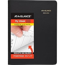 Nacario At-A-Glance Planner 2025-2026 Akademik, Haftalık, Saatlik Randevu Defteri, 8-1/4" x 11", Büy