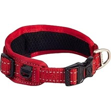 Nacario Rogz Utility Yastıklı Klasik Boyun Tasması Kırmızı Large 20X30X42 cm