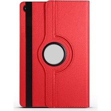 Nacario Constrain Galaxy Tab A9 Zore Dönebilen Standlı Kılıf, Kırmızı