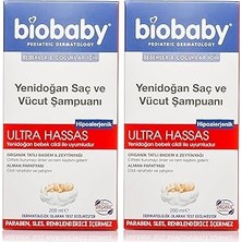 Nacario Biobaby Yenidoğan Saç Vücut Şampuanı, 200ML (2 Paketi)