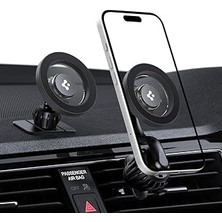 Nacario Spigen Magsafe Araç Içi Telefon Tutucu 2ın1 Air Vent & Dashboard Ön Konsol Havalandırma Izgara I