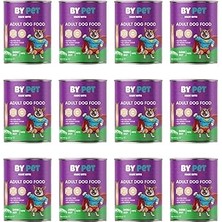 Nacario Bypet Dana Eti Aromalı Komple Yetişkin 400 gr x 12 Adet