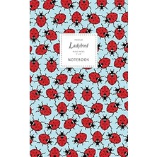 Nacario Ladybird Notebook - Ruled Pages - 5x8 - Premium: (Sky Edition) Fun Notebook 96 Ruled/lined Pag