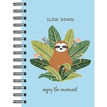 Nacario Sloth Journal - Slow Down: Enjoy The Moment (Journal / Notebook / Diary)