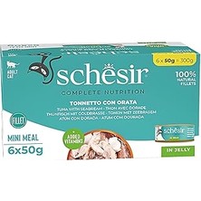 Nacario Schesir Tam Dengeli Ton Balığı ile Çipuralı Jöle Içinde Konservesi Multipack 6X50G