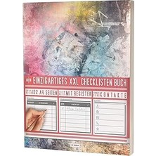 Nacario Mein Checklisten Buch / 122 Seiten, Register Uvm. / Jetzt Mit Datum, Priorität Und Platz Für Notize