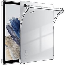 Nacario Galaxy Tab A8 10.5 SM-X200 2021 Kılıf Darbelere Dayanıklı Şeffaf Kapak Renksiz