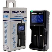 Nacario Xtar LADEGERXE4T: 2 SCHXE4CHTE, USB Girişi, Renkli Ekran, 18350-18700 14500 16340 17500 Li-Ion Bata