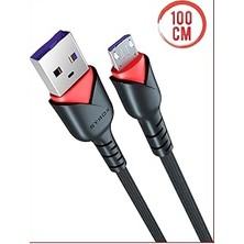 Nacario Syrox C91 2.0 Mah Mi̇cro 1 mt Gül Desenli̇ Kablo Araç Şarjı, Standart