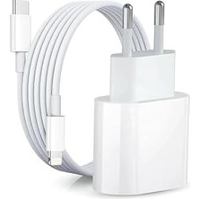 Nacario ETA-06LT 20W Gerçek Güç Pd Qc 4.0 Destekli Hızlı Şarj Adaptörü 1 Metre Type-C To Lightning Kablo