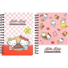 Nacario Hello Kitty Mini Hard Cover Ruled Notebook Ver.2 (1pc) (Set Of 2 (1ea))