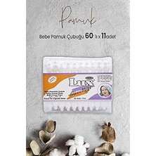 Nacario Lux Bebe Pamuk Çubuğu 60' Lı x 11 Adet