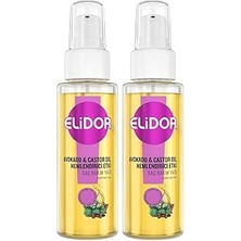Nacario Elidor Saç Bakım Yağı Avokado Castor Oil Nemlendirici Etki 80 ml (2 Paketi)