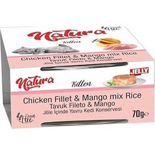 Nacario Natura Kitten Tahılsız Tavuk Fileto Mangolu Yavru Konservesi 70 gr