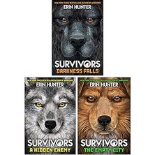Nacario Erin Hunter Survivors Serisi 3 Kitap Koleksiyon Seti (Karanlık Düşüyor, Gizli Düşman, Boş Şehir)