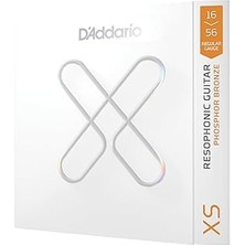 Nacario D'addario Gitar Telleri - Xs Fosfor Bronz Kaplamalı Rezofonik Gitar Telleri - XSAPB1656 - Doğal Ton