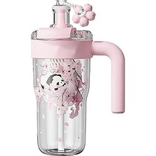 Nacario Diller 860 ml Pipetli & Rahat Içim Çift Kullanım Tritan Su Matarası Suluk -FFD860ML3RENK