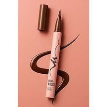 Nacario Miniso Minimalist Serisi Ince Uçlu Eyeliner – Uzun Süre Kalıcı Hassas Sürüş (03 Kızıl K