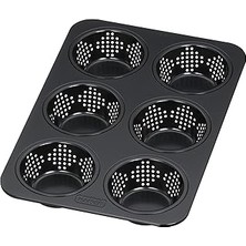 Nacario Kaiser Ilham Veren Küçük Ekmek Pişirme Kalıbı Delikli 28 x 19 Cm, 6 Küçük Ekmek Için Pişirme Kalıbı