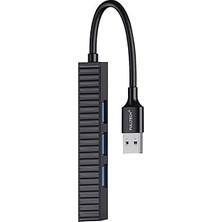 Nacario Vetech 4 Port USB Hub 3.0 Çevirici Çoğaltıcı Laptop/notebook/pc Uyumlu USB Çoklayıcı (Siyah)