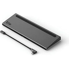Nacario Bix BX12HB 11'ı 1 USB C Hub, 4K Hdmi, Dp, Vga, Görüntü Aktarımı, 100W Pd, 3x USB 3.0 Girişi, 1 Giga
