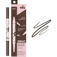 Nacario Miniso Minimalist Serisi Çift Taraflı Eyeliner 02 Kahve, 2017454210105