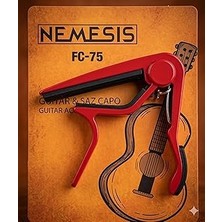 Nacario My Yonca Kırmızı Kapo Akustik Gitar Klasik Gitar Ukulele Saz Bağlama Kaposu Guitar Capo Aco