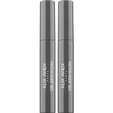 Nacario Alix Avien Uzunluk Verici Besleyici Siyah Maskara Curl Queen Mascara (2 Paketi)
