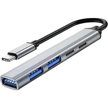 Nacario Coofbe Akım Korumalı 5ın1 Type-C To USB Çevirici Çoğaltıcı Usb3.0 Usb2.0 2xpd Hub Type-C Çoğaltıcı