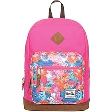Nacario Coral High Pembe Desenli Okul/sırt Çantası - 14111