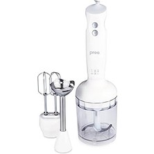 Nacario Preo PBS03 3'ü 1 Arada Beyaz Blender Mikser Seti