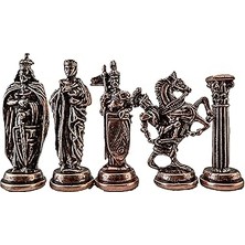 Nacario Gifthome 5 No. Ingi̇li̇z Antik Bakır Satranç Taşları