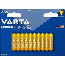 Nacario Longlife Aaa Alkalin Kalem Pil 10'lu Paket