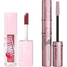 Nacario New York Lifter Plump Dudak Parlatıcısı- 005 Peach Fever & Lash Sensational Sky High Mas