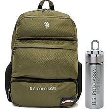 Nacario U.s. Assn. U.s. Polo. Assn. Unisex Okul Çanta Seti PLSET2404820,HAKI Tek Ebat