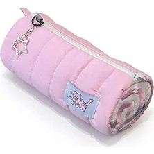 Nacario Fufu Narutomaki Y2K Rulo Pembe Kalemlik Pembe Kırtasiye Makyaj Düzenleyici Çanta Kalem Kutusu