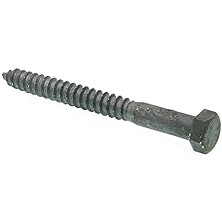 Nacario Prime-Line 9057073 Hex Lag Vidalar, 1/2 Inç x 5 In., A307 Grade A Sıcak Daldırma Galvanizli Çelik (