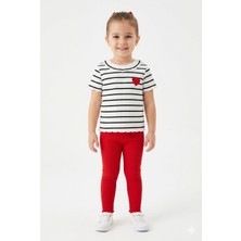 Tayo Baby Kız Bebek & Çocuk %100PAMUKLU Alt Üst Kaşkorse Tayt'lı Takım