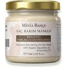 Nacario Saç Bakım Maskesi, Argan Squalene Biberiye Yağı ile Yoğun Besleyici Onarıcı Doğal Maske, Kuru