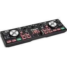 Nacario Numark DJ2GO2 Touch – Yolculuk Için Mini Dj – 2 Panelli USB Dj Konsolu, Ses Arayüzü