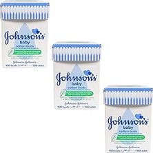 Nacario Johnson´s Baby Johnsons Baby Kulak Temizleme Çubuğu 100 Lü 3 Adet