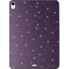 Nacario Constrain - Ipad 10.9 2022 (10.nesil) Simli Parlak Görünümlü Sbt Tablet Kılıf - Derin Mor