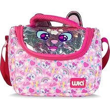 Nacario Wia Sweet Cat Kız Çocuk Termoslu Beslenme Çantası Pembe