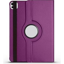Nacario Zore Ipad 11 2024 Zore Dönebilen Standlı Kılıf Mor