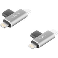 Nacario Livx Type C To Lightning/type C Şarj 5gbps Veri Aktarımı Iphone Yuva Çevirici Dönüştürücü Otg Ad
