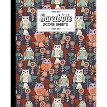 Nacario Independently Published Scrabble Score Sheet: Owl Scrabble Score Sheet, Scrabble Game Record Book F