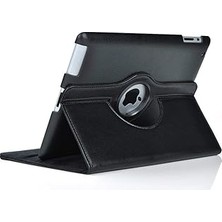 Nacario Ipad 8. Nesil 10.2" Kılıf 360 Dönebilen Standlı Case A2270 A2428 A2429 A2430 Siyah