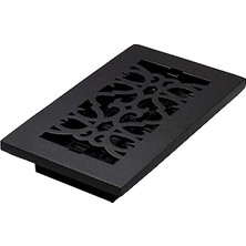 Nacario Grates AC408-BLK Viktorya Dönemi Zemin Tescili, 4 x 8, Dökme Demir Siyah