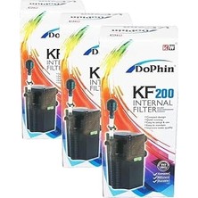 Nacario Dophin KF-200 Akvaryum Için Iç Filtre, 200 L/h (3 Paketi)